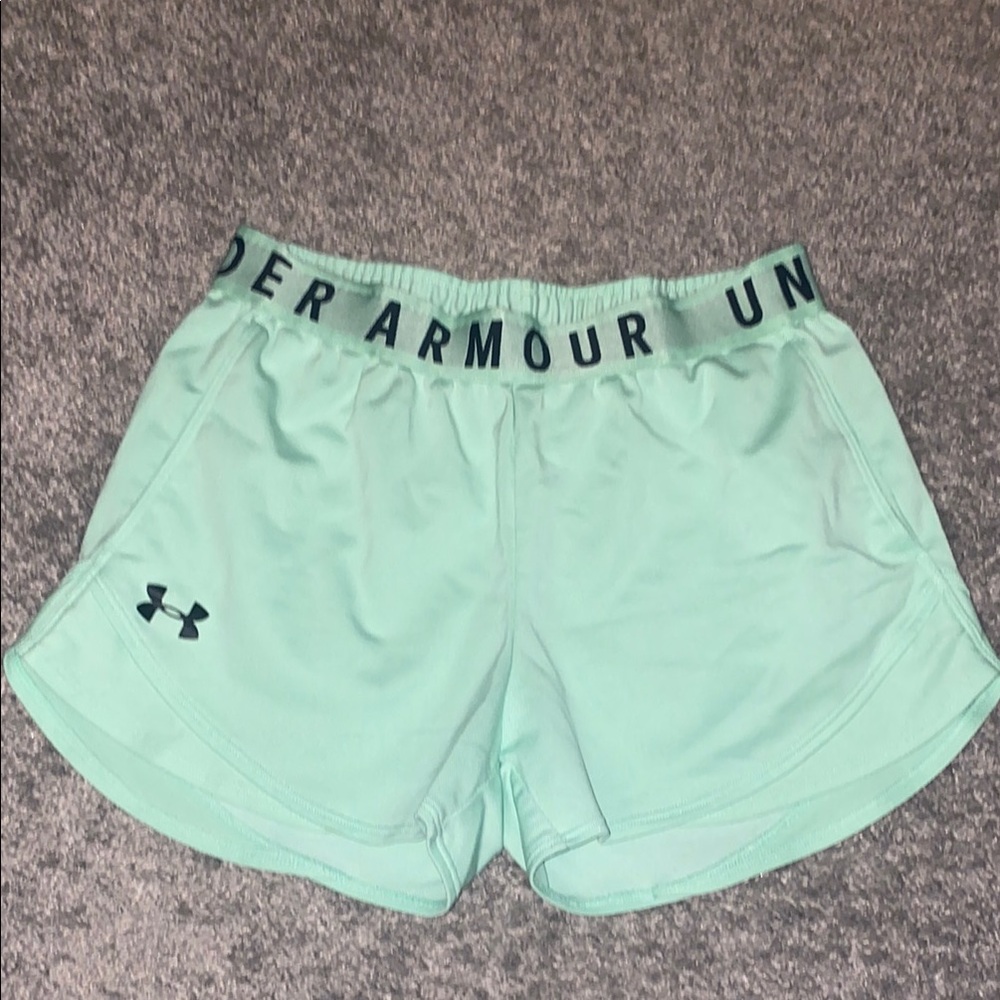 Under Armour Women's Light Green Athletic Shorts